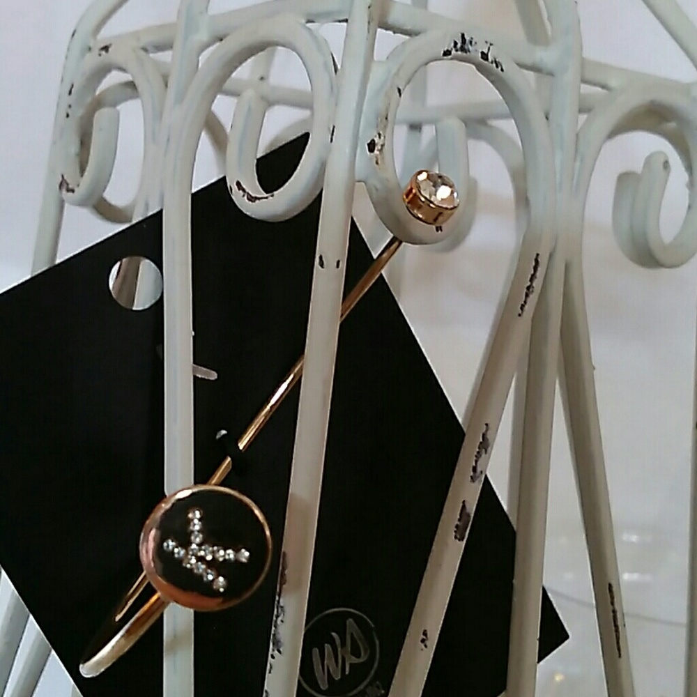 WS rhinestone letter "K" bracelet